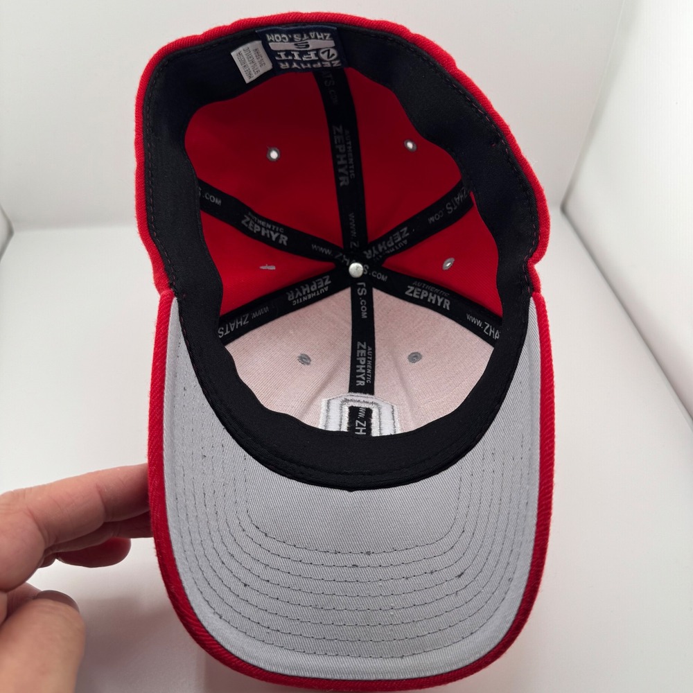 Zephyr Ohio State Buckeyes Hat Unisex Small Red Excellent Z-Fit Stretch Cap - Picture 6 of 7